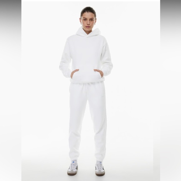TNA Aritzia White Jogger Cozy AF Fleece - Picture 2 of 12